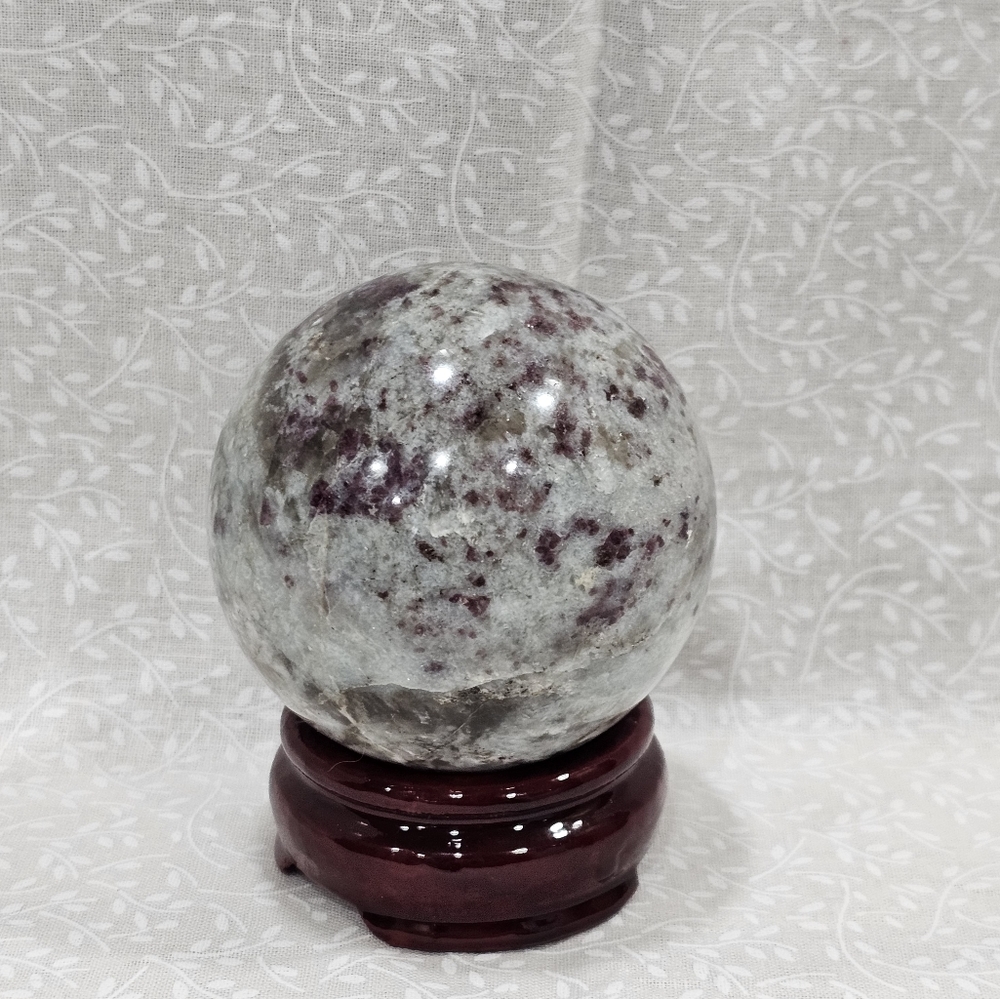 Pink Tourmaline Crystal Sphere